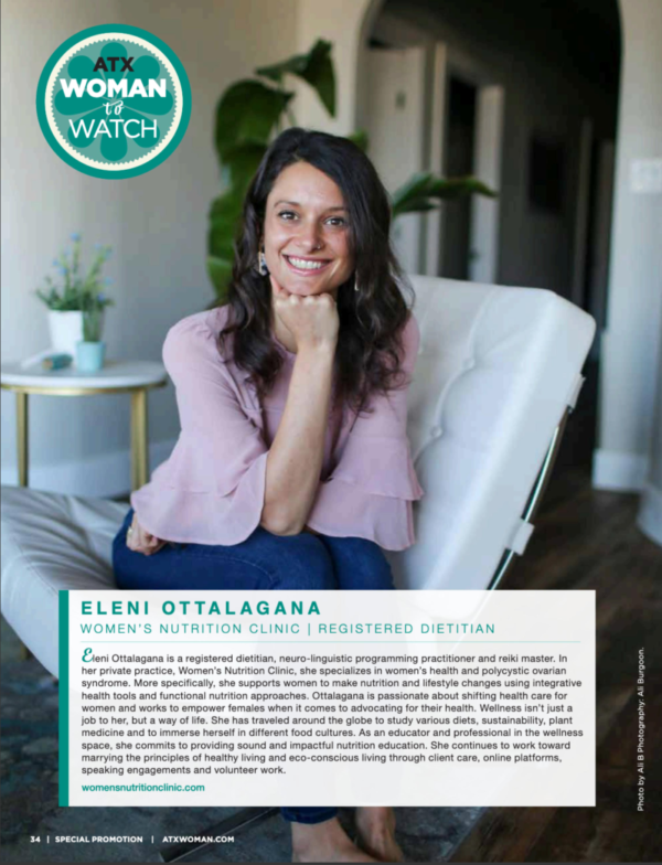 Austin Woman Magazine March 2022 Feature Eleni